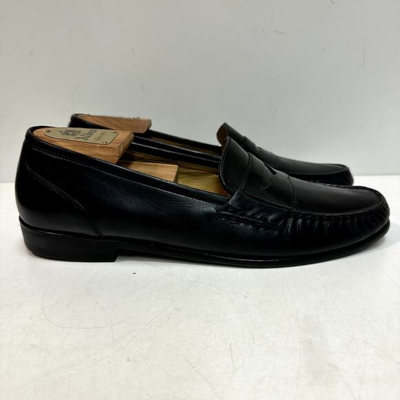 GOOD Cole Haan Pinch Penny Penny Loafer Black Made in Maine USA 10 Narrow - Picture 3 of 15